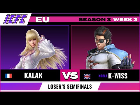 Kalak (Lili) vs K-wiss (Hwoarang) ICFC EU: Season 3 Week 3 - Loser's Semifinals