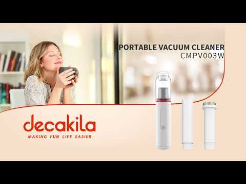Features & Uses of Decakila Portable Vacuum Cleaner 90W 11.1V Rechargeable