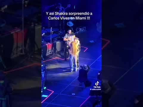 Shakira sorprende a Carlos vives en #miami #shakira #carlosvives