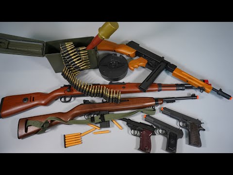 WW2 Weapon Toy Gun - US ARMY - Germany ARMY -Airsoft Gun - M1- Kar98k-Realistic Toy Guns Collection