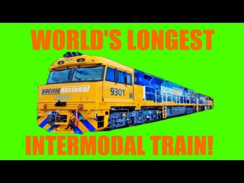 World's Longest Intermodal Train ( Pacific National Service )