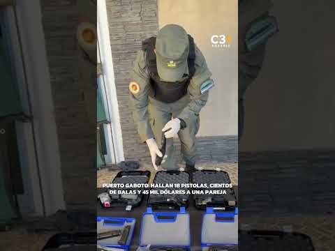 PUERTO GABOTO: HALLAN 18 PISTOLAS, CIENTOS DE BALAS Y 45 MIL DÓLARES A UNA PAREJA | Cadena 3
