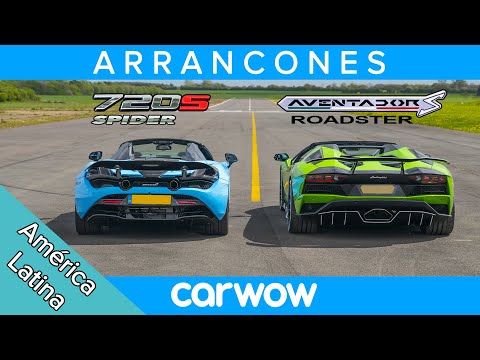 Lamborghini Aventador S Roadster vs. McLaren 720S Spider – Drag Racing, Moving Races, and Braking