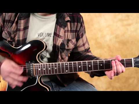 How to Play Slow Ride by Foghat on Guitar - Main Riff - Easy Guitar Riffs - Classic Rock ES 335