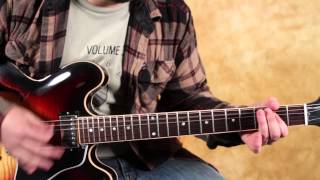 How to Play Slow Ride by Foghat on Guitar - Main Riff - Easy Guitar Riffs - Classic Rock ES 335