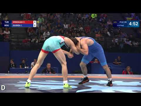 1/4 FS - 61 kg: C. ERDOGAN (TUR) df. I. GUIDEA (ROU) by VPO1, 5-3