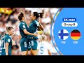 Wedstrijd om de eer in groep B | samenvatting Finland - Duitsland | EK 2022
