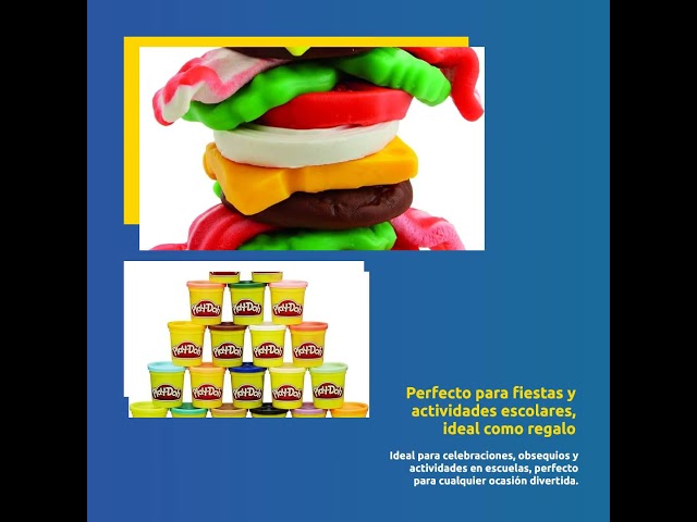 Vídeo relacionado con Hasbro Play-Doh, Pack de 12 Mini- Regalos, Botes de Plastilina Personalizables, Juguetes de Arte para Fiestas, Kits Creativos para Niños y Niñas a Partir de 2 Años, Regalo de Manualidades