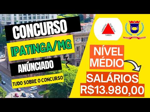 Concurso Prefeitura de Ipatinga/MG 2026: Saiba o que Focar para Garantir sua Vaga.