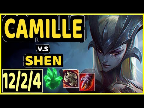 TAY (CAMILLE) vs SHEN - 12/2/4 KDA TOP GAMEPLAY - BR Ranked GRANDMASTER
