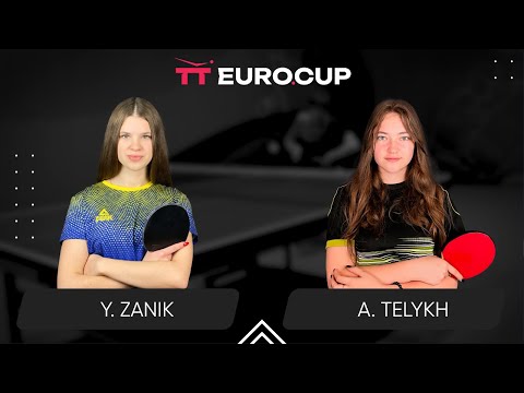 18:00 Yulianna Zanik - Anastasiia Telykh 02.06.2024 TT Euro.Cup Women Ukraine Star. TABLE 3