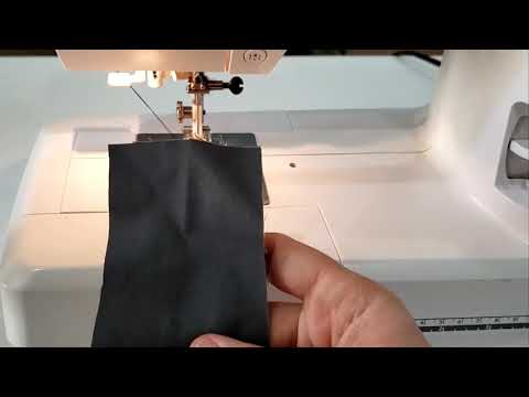 How to sew an easy hem - double fold hem with straight stitch