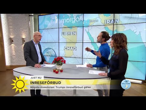 Trump har fått igenom sitt inreseförbud - här är länderna det gäller - Nyhetsmorgon (TV4)