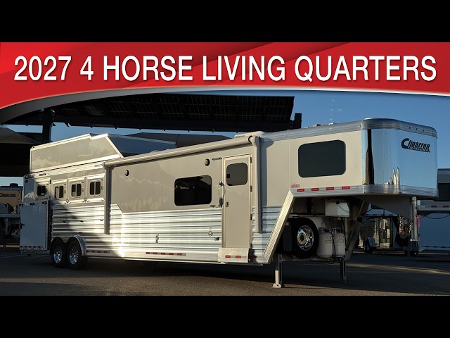 Preview image of 2027 Cimarron Norstar 4 Horse Living Quarters Outlaw Conversions Select Serries youtube video