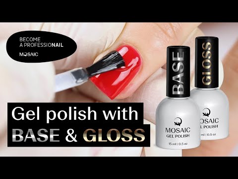 The perfect gel polish application with base and gloss