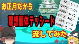 【ポケモン剣盾】お年玉代わりに理想個体テッシード流してみた【ゆっくり実況】