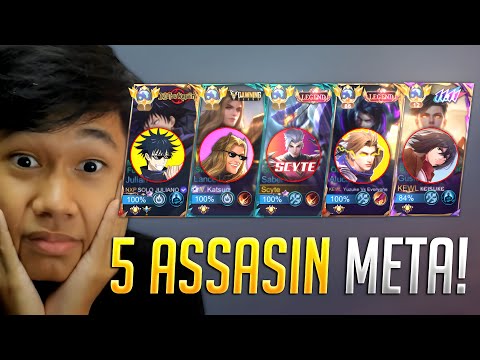 5 ASSASSIN META WITH THIS BROKEN ITEM | WHO WILL GET THE MOST KILL??