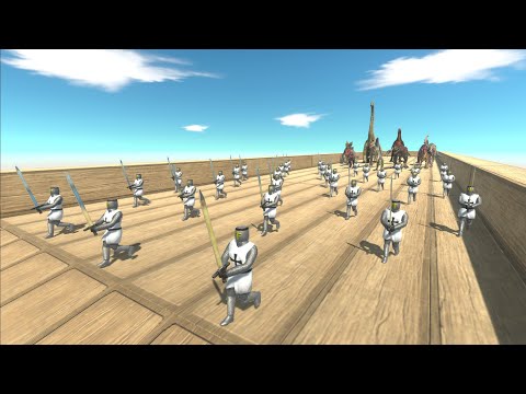 Race to eat Teutonic Knights - Animal Revolt Battle Simulator