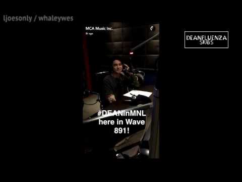 160805 DEAN on WAVE 89.1 (Philippines)