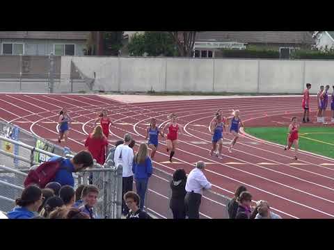 FSG 200m Heat 1 vs Fountain Valley 3-21-18 - Los Alamitos Girls