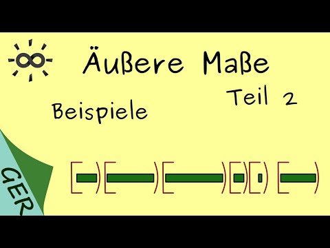 Äußere Maße Teil 2 Beispiele