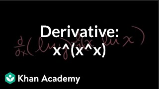Calculus: Derivative of x^(x^x)