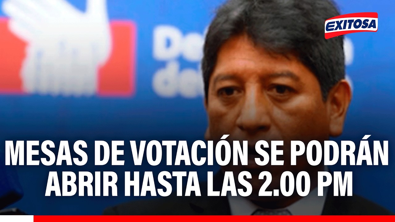 🔴🔵 Defensoría del Pueblo solicitó ampliación de tiempo para apertura de mesas de votación