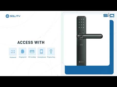 Solity GM 1000 BK: A Smart and Secure Digital Door Lock Solution