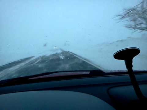 E85 (DN2) in zona Urziceni, spre Bucuresti 12.02.2012