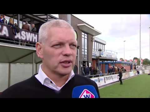 Reactie Rijnsburgse Boys-trainer Pieter Mulders na afloop van het verloren duel tegen ASWH