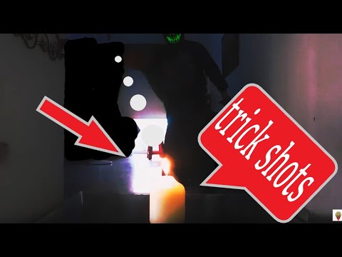 Trick Shots with a Ping Pong ball /duo vs target