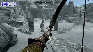 【Skyrim】ウルフガー師麻痺矢チャレンジ