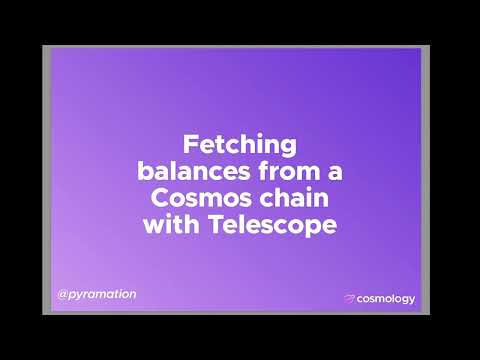 How to Fetch Balances from a Cosmos SDK Chain