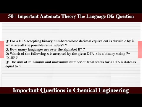 MCQ Questions Automata Theory The Language Dfa with Answers