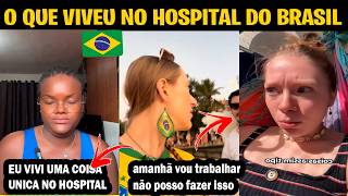 GRÁVIDA DE GÊMEOS, AFRICANA CAI NO CHORO AO CONTAR O QUE VIVEU EM HOSPITAL NO BRASIL