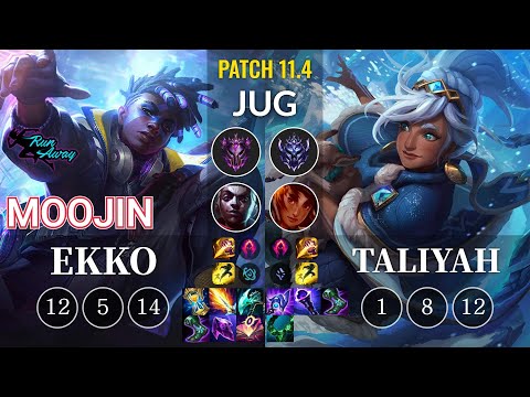RNW Moojin Ekko vs Taliyah Jungle - KR Patch 11.4