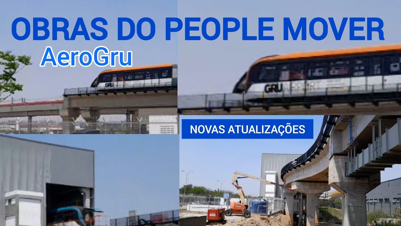 NOVAS ATUALIZAÇÕES DAS OBRAS DO PEOPLE MOVER EM GUARULHOS SÃO PAULO #obra