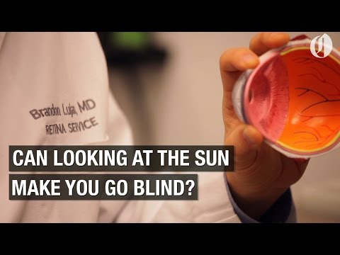 Can looking at the sun during an eclipse make you go blind?