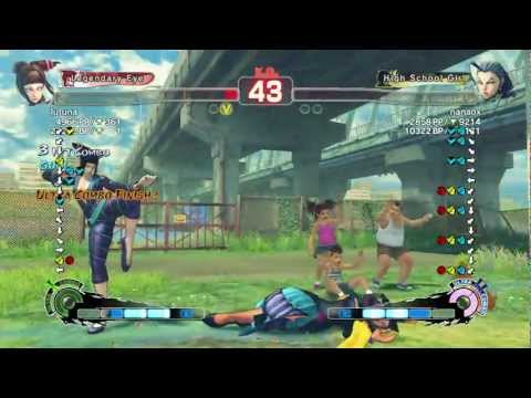 Tsuna (juri) vs nanaox (Rose) - SUPER STREET FIGHTER 4 AE Ver 2012 720P