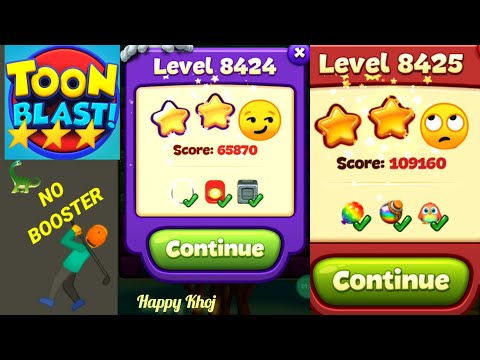 Toon Blast Level 8424 8425 🦕
