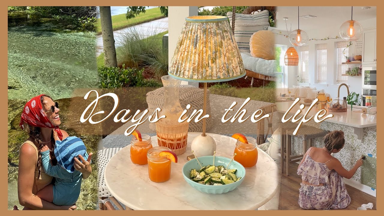 DAYS IN THE LIFE | visiting the springs, stencil art painting, & harvesting sweet potatoes!