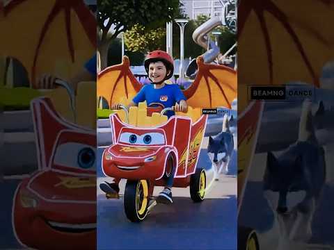 McQueen Bulldozer vs Tricycle escape from Wolves #shorts #mcqueen