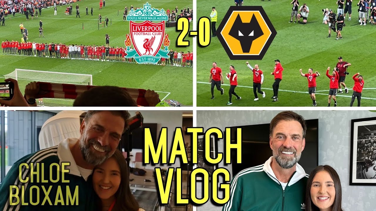 JURGEN KLOPP SAYS AN EMOTIONAL GOODBYE TO ANFIELD IN UNREAL ATMOSPHERE! | Liverpool 2-0 Wolves |Vlog