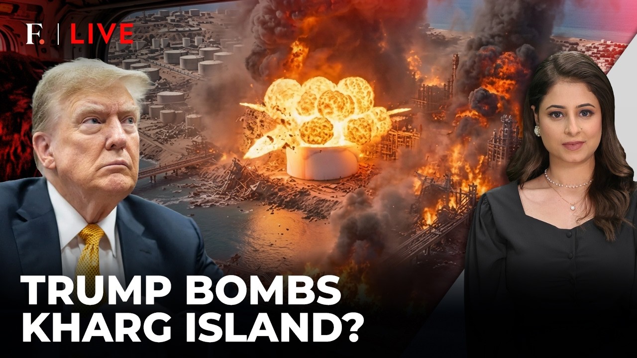 'Blown to Smithereens': Trump's Kharg AI Video Stuns Iran; Tehran Targets US Bases | Firstpost Live