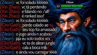 ZILEAN 100% CRÍTICO CALANDO A BOCA DE TODOS DA PARTIDA KKKKKKKKK