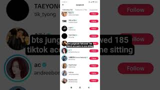 Download lagu bts jungkook followed 185 tiktok accounts in one sitting #bts #jungkook mp3