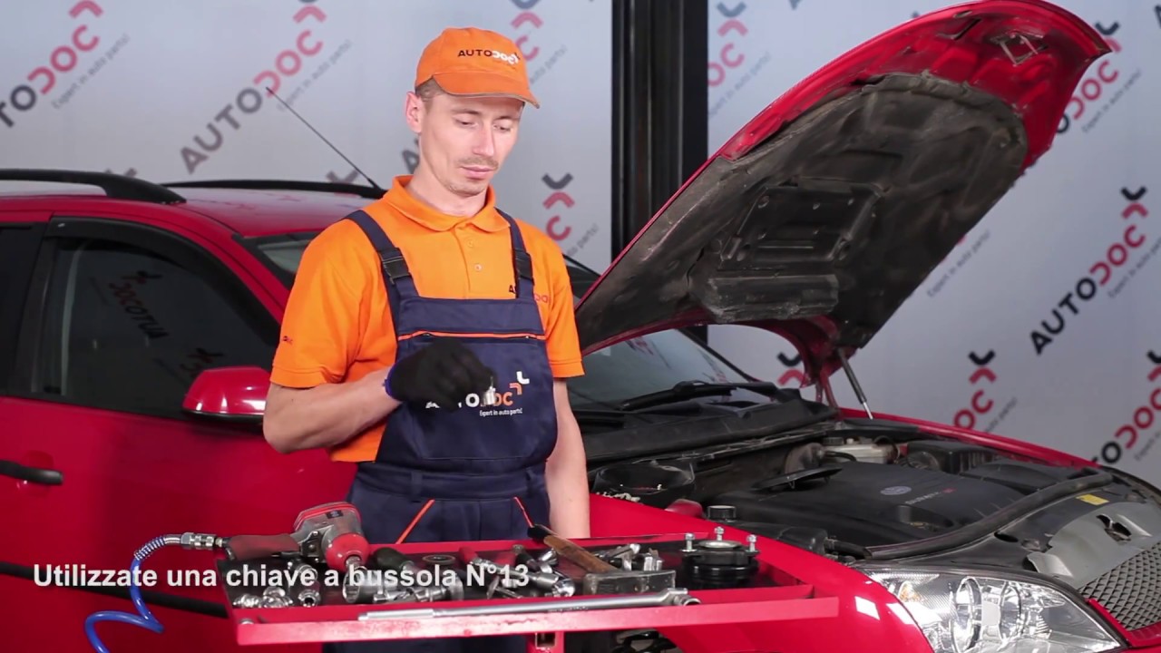 Come cambiare supporto ammortizzatore della parte anteriore su Ford Mondeo BWY - Guida alla sostituzione