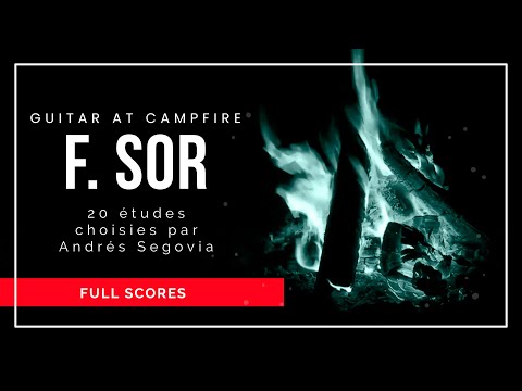 SOR, F. - 20 études choisies par Andrés Segovia – FULL SCORES  – GUITAR AT CAMPFIRE