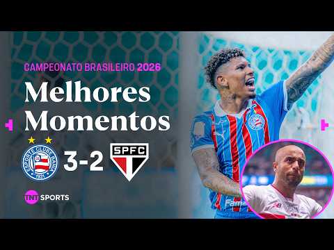LUCAS MARCA GOLAÇO, MAS BAHIA LEVA A MELHOR E VOLTA A VENCER! BAHIA 3X2 SÃO PAULO