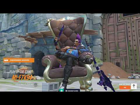 Overwatch Rank 1 JunkerQueen Mighty Showing His Sick Gameplay Skills -POTG-